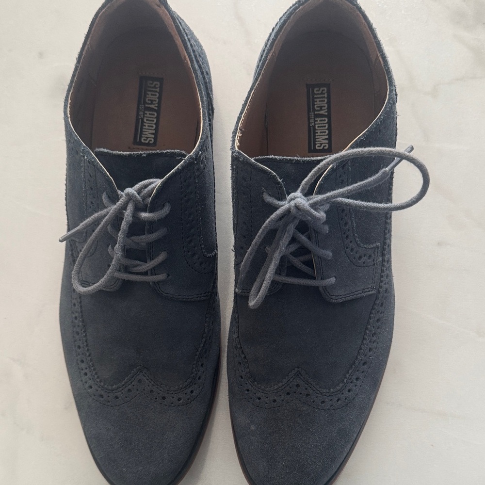 Stacy Adams Men's Charcoal Oxford Shoes
